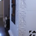 Biały piec kaflowy w klasycznym klimacie Dom Mikołów