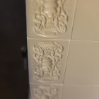Biały piec kaflowy w klasycznym klimacie Dom Mikołów