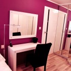 W bieli i fuksji apartament Katowice