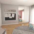 Pokój Dziewczynki w pudrowych akcentach