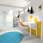 Pokój w modernistycznej stylistyce dla dziewczynki, Norwegia