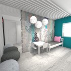 Pokój w modernistycznej stylistyce dla dziewczynki, Norwegia