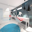 Pokój w modernistycznej stylistyce dla dziewczynki, Norwegia